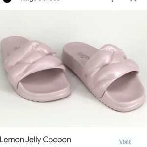 NWT Lemon Jelly Cocoon slides/slip on/sandals,pearl pink rose sheen,EU 40